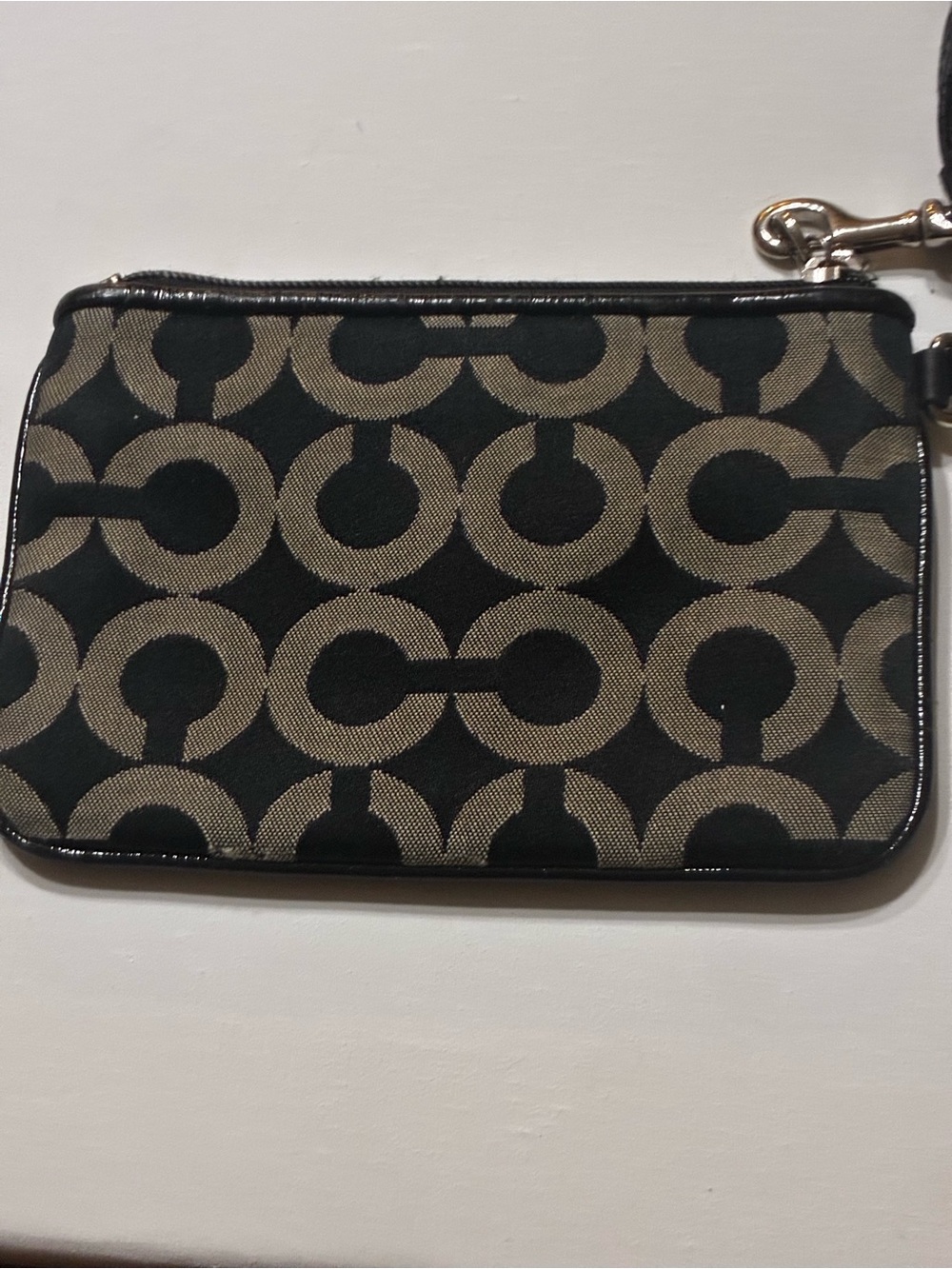 Coach Black Signature C Wristlet/Clutch - Picture 4 of 10